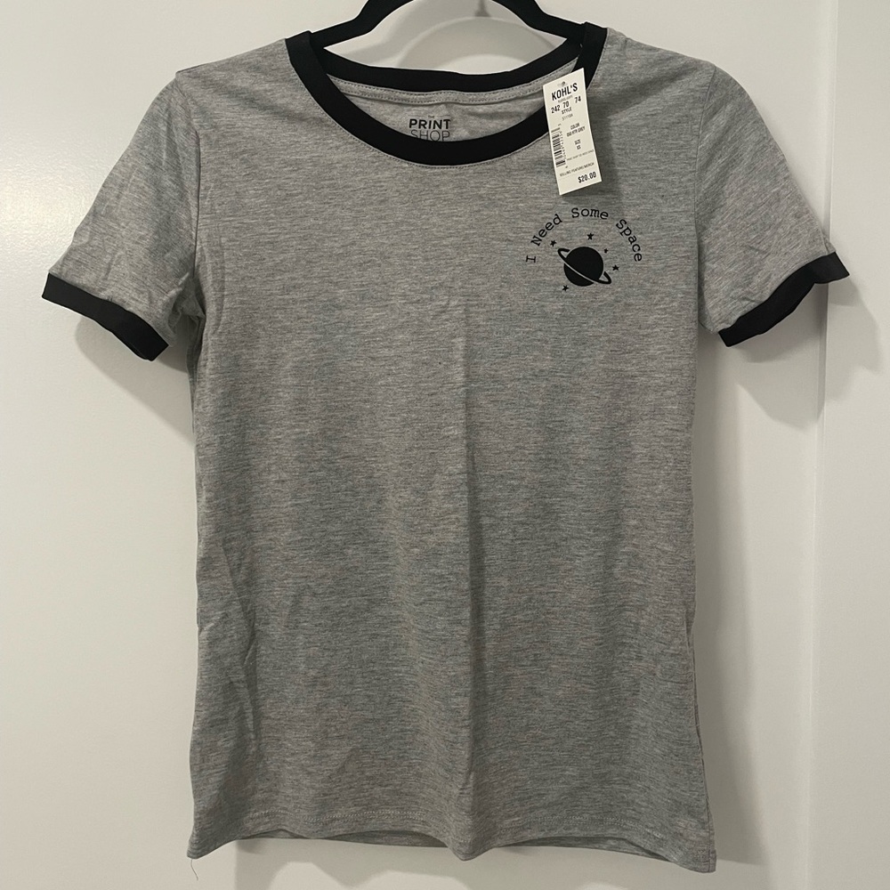 Kohls Graphic Tee - Gray - Size XS